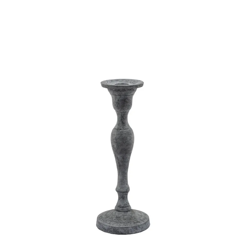 Sia Home Aspen Bougeoir 22 cm gris acier