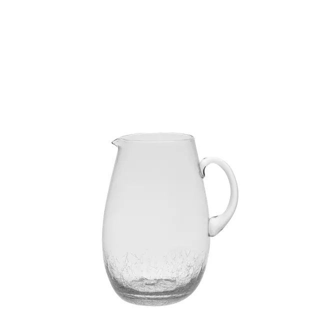 Sia Home Alba Carafe Pichet Verre Craquelé Transparent 23 cm