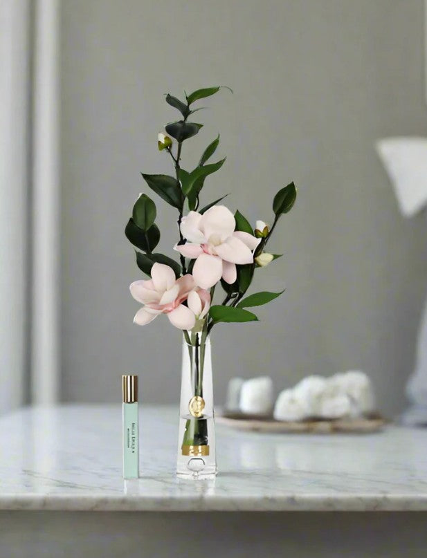 Côte Noire Summer Roses SMG02 bouquet artificiel magnolia rose