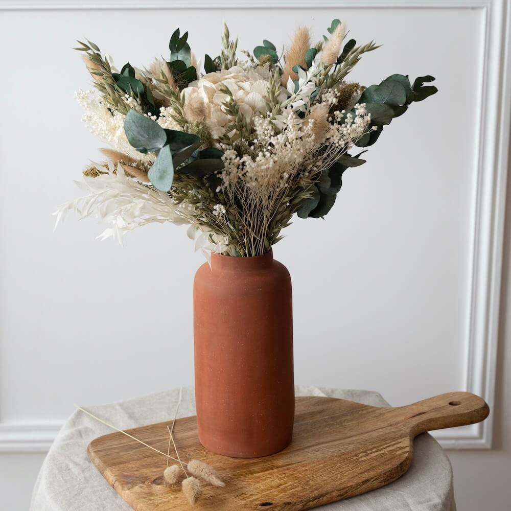 Flowrette vase terre cuite terracotta artisanal France
