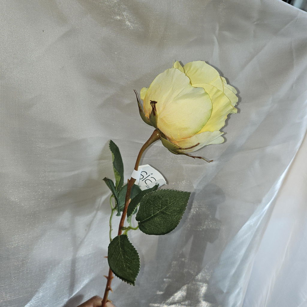 Sia Home Kate tige rose artificielle jaune 49 cm