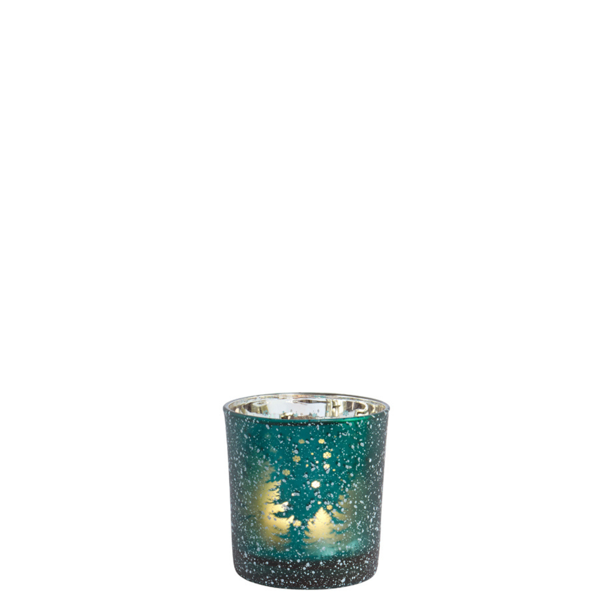 Sia Home Moor photophore verre rouge 7 cm sapins