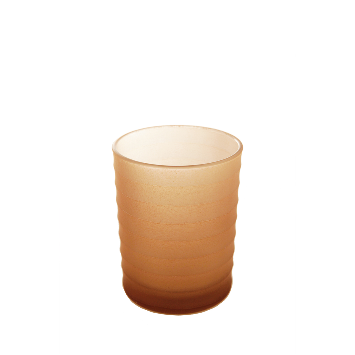 Sia Home Three photophore verre dépoli orange petit