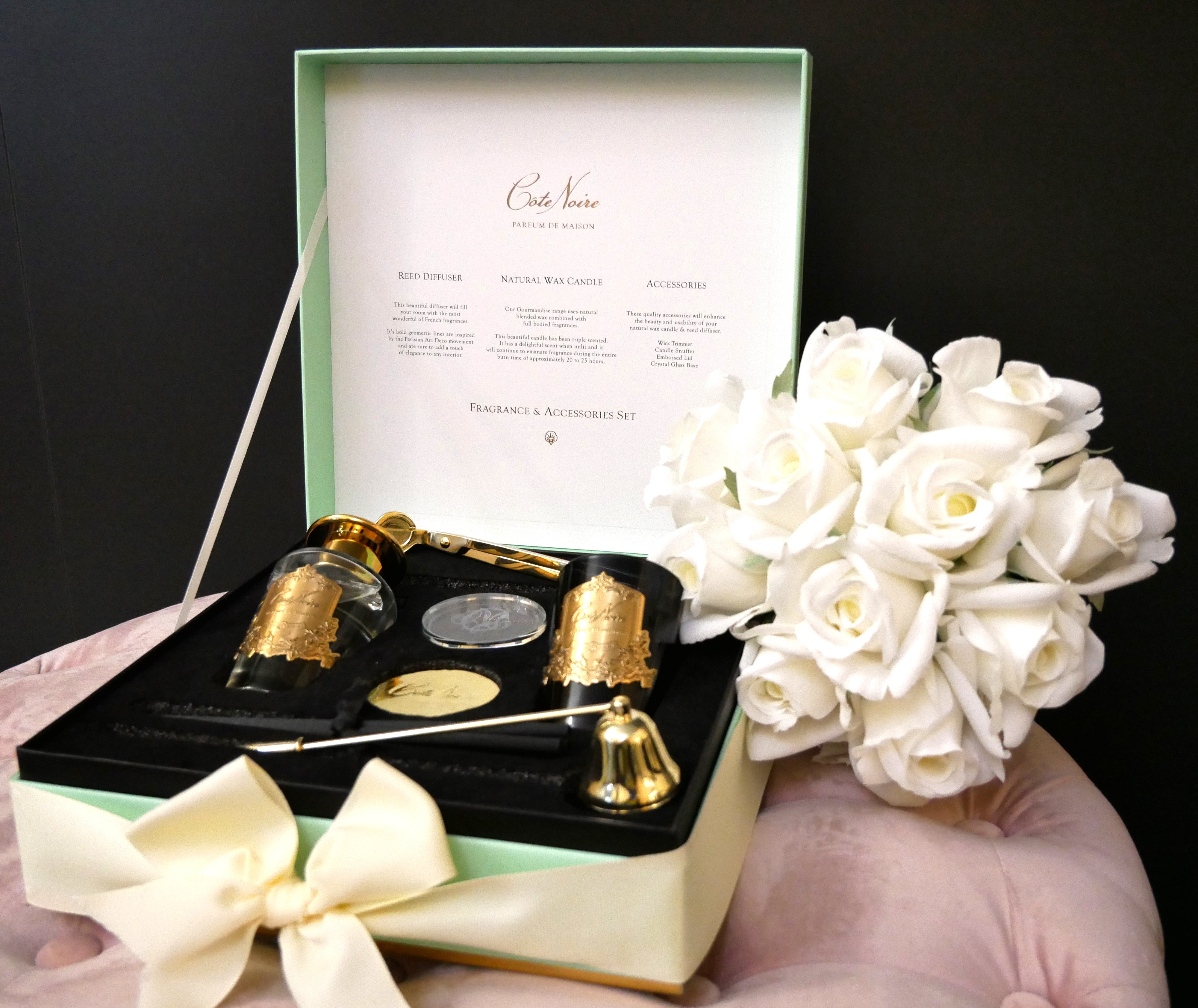 Côte Noire Gift Pack GFA03 coffret bougie Persian Lime bleu
