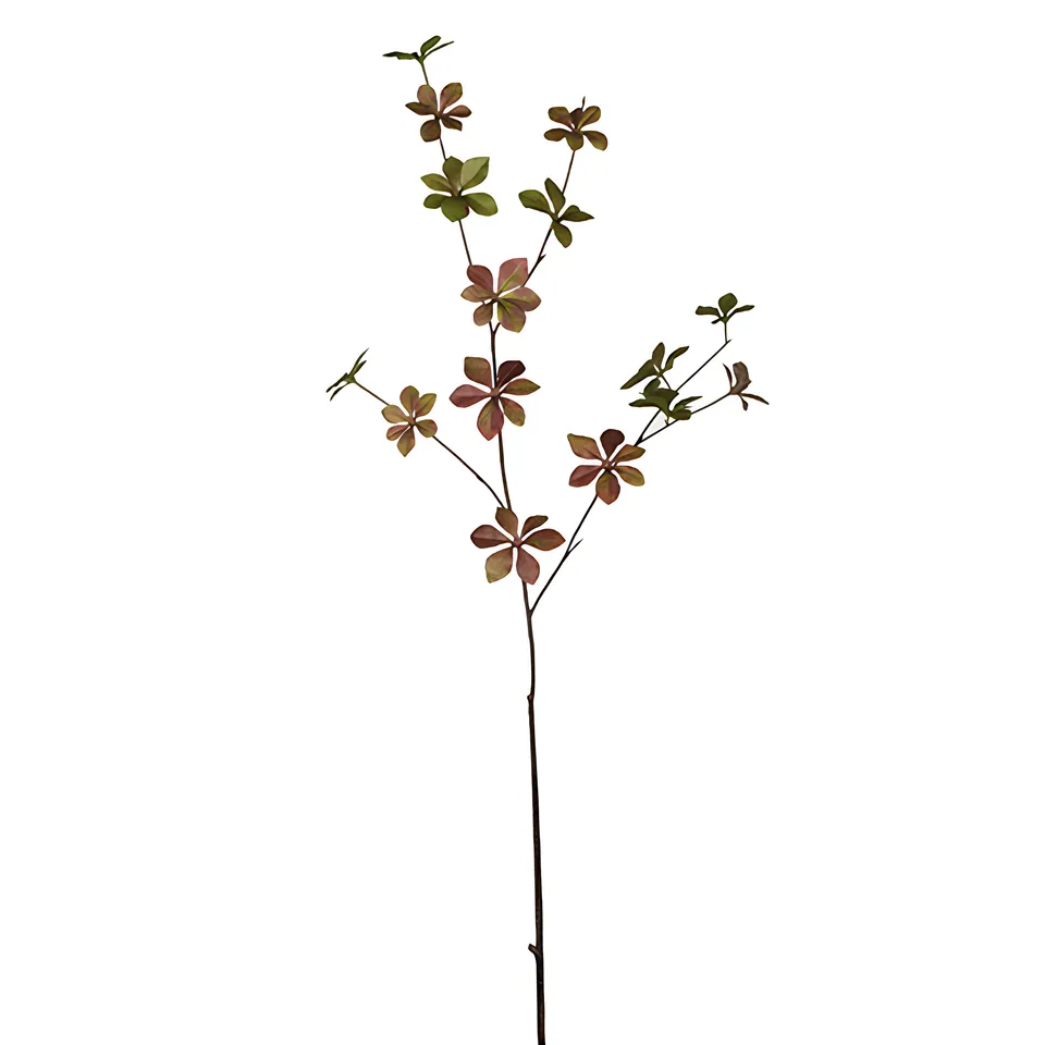 Sia Feuillages artificiels Enkianthus 97 cm rouge foncé et vert