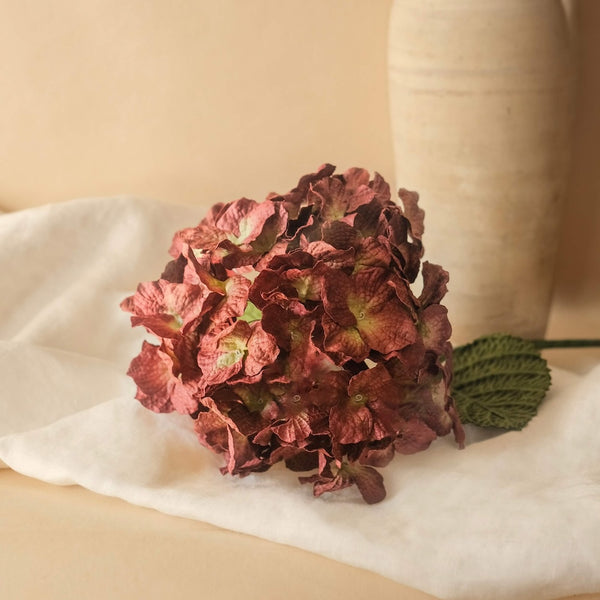 Flowrette Hortensia prune large fleur papier