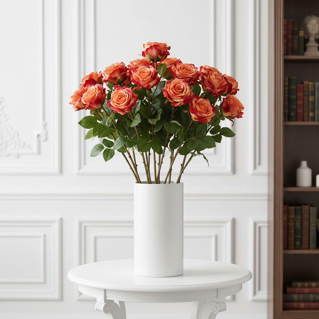 Sia Diane tige rose artificielle 53 cm crème