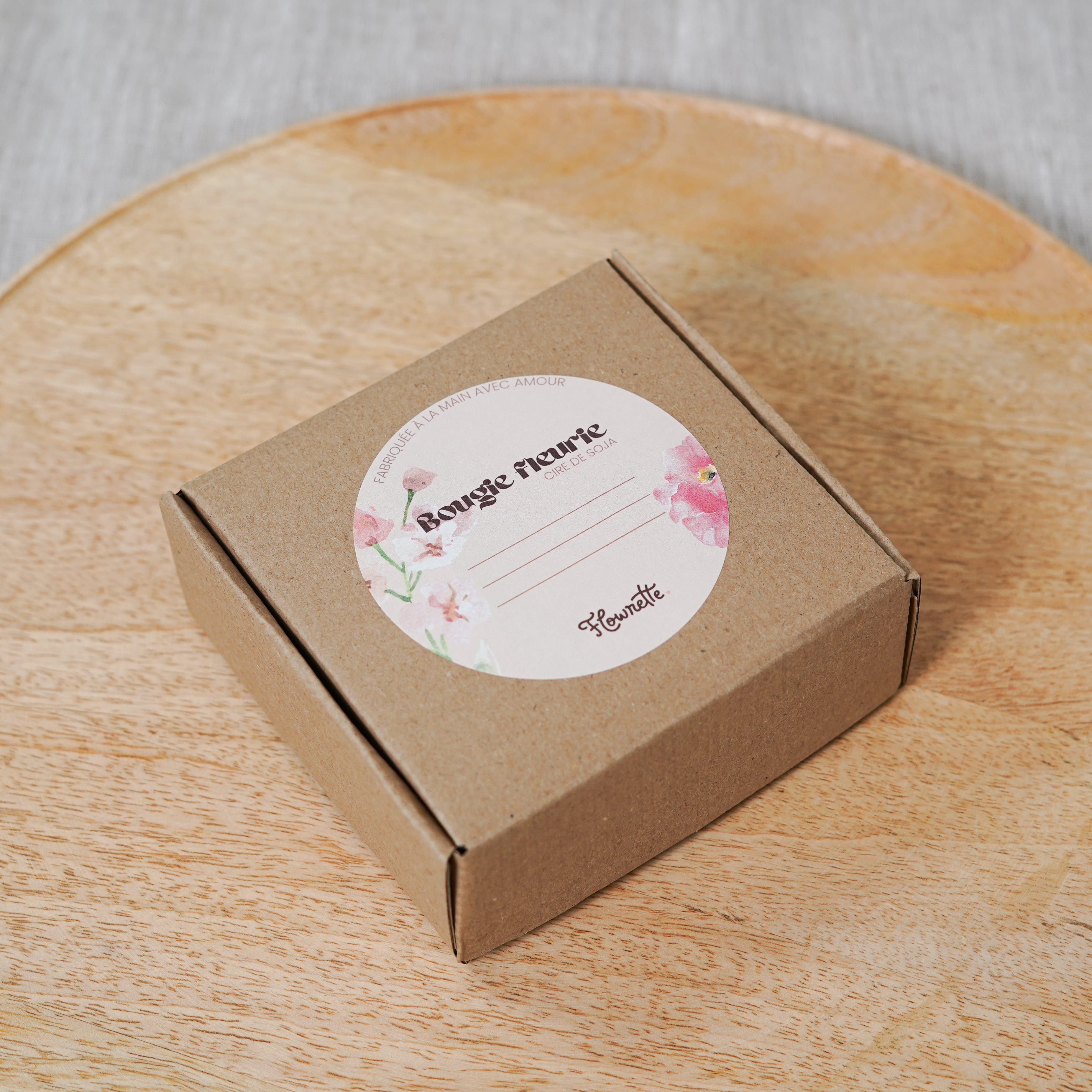 Flowrette Pot céramique à bougie gris pâle 200 g