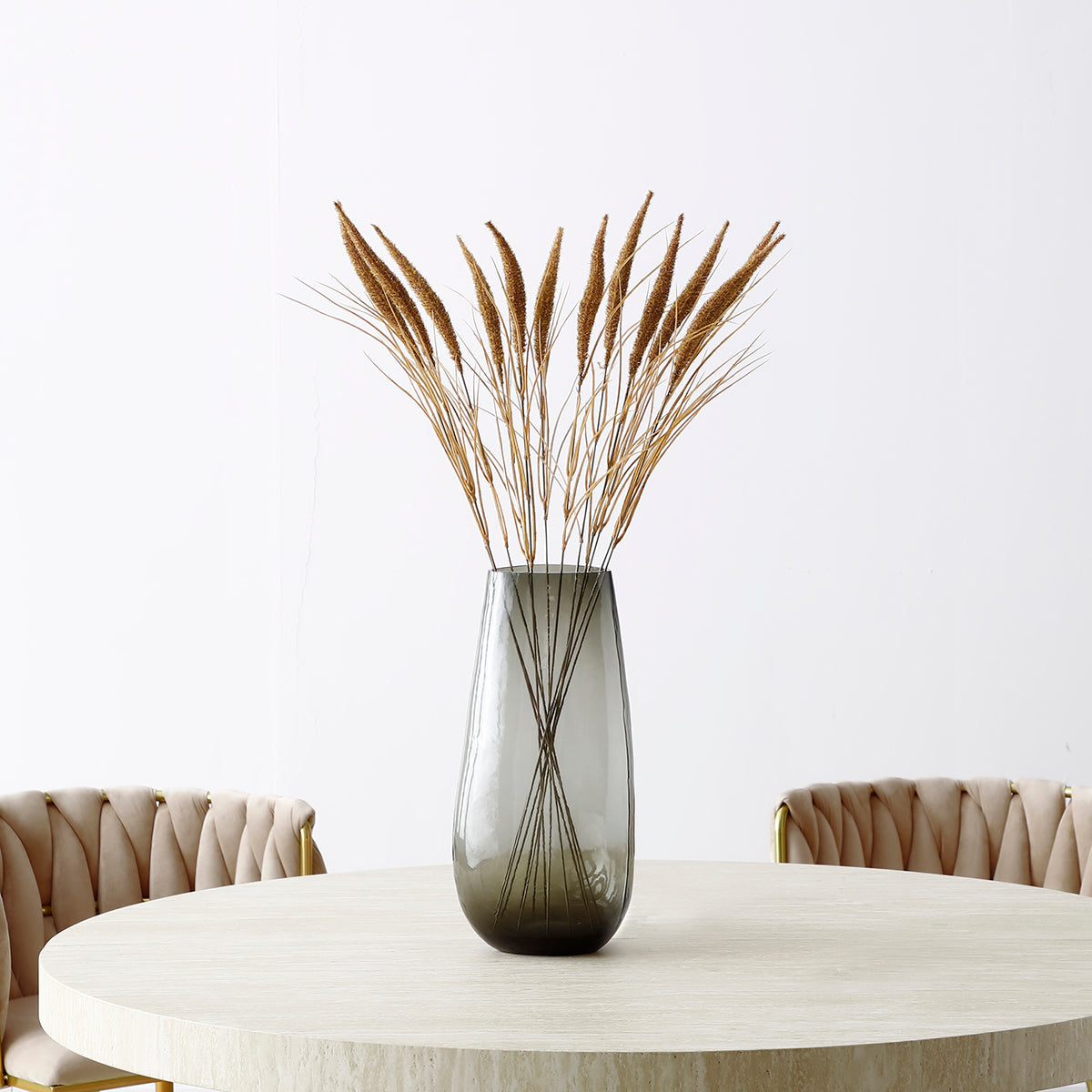 Sia Home Bouquets Artificiels Pampa 12 tiges 80 cm marron