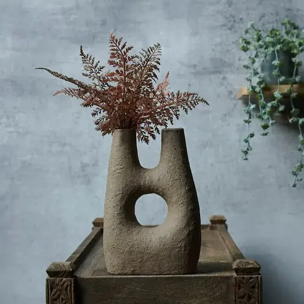 Flowrette Vases Arte vase céramique sculptural fleurs séchées