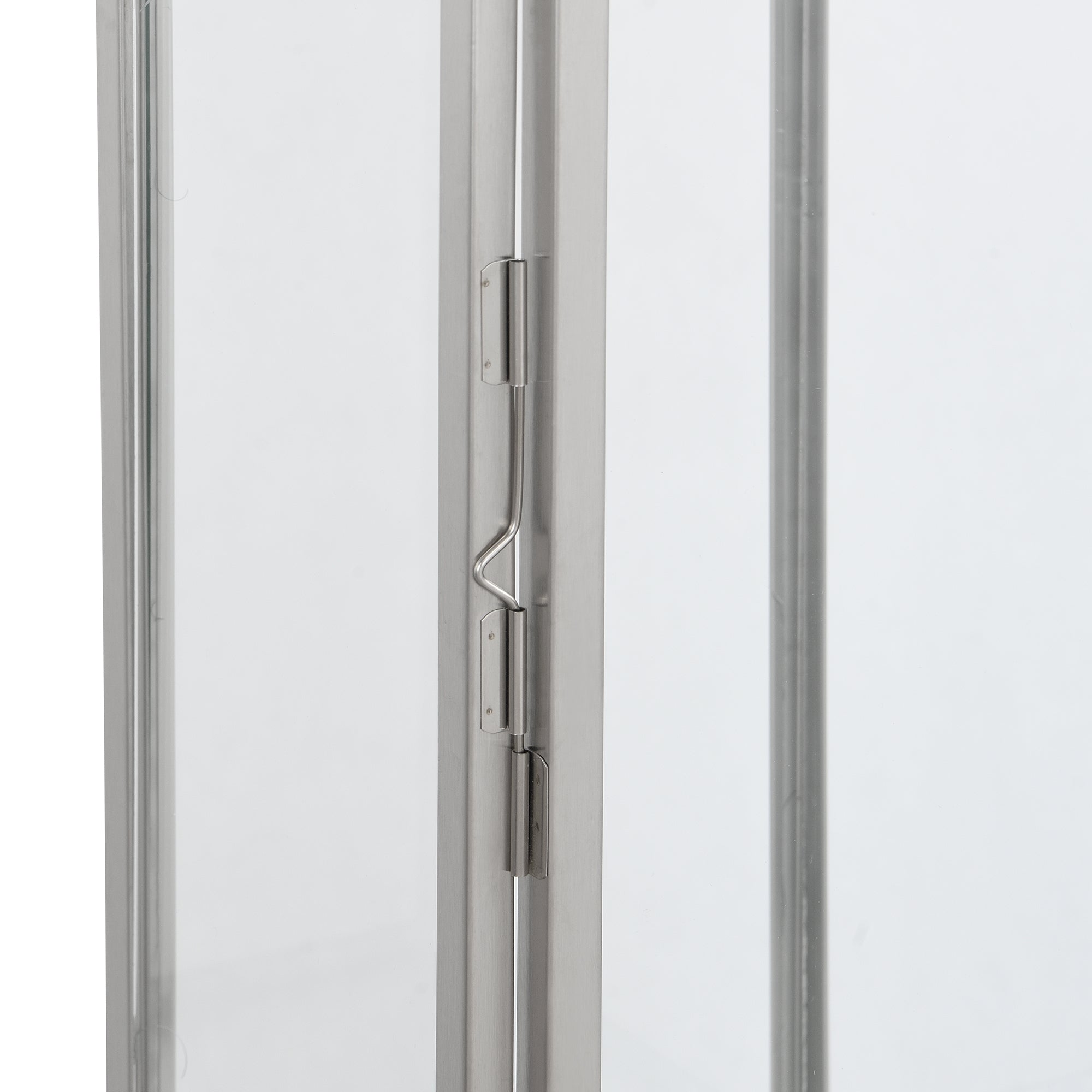 Sia Home Zaka lanterne argenté acier verre 50cm sol