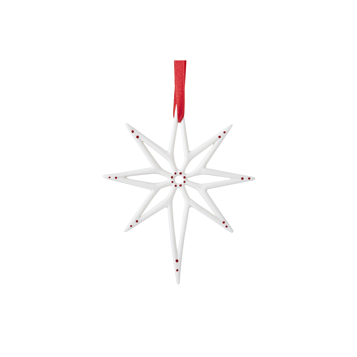 Sia Home Lappi suspension Noël flocon rouge 12,5 cm