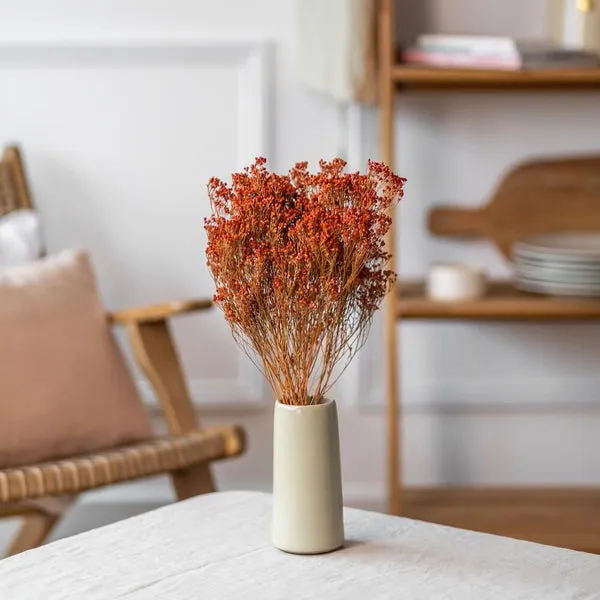 Flowrette Broom Bloom botte séchée orange terracotta