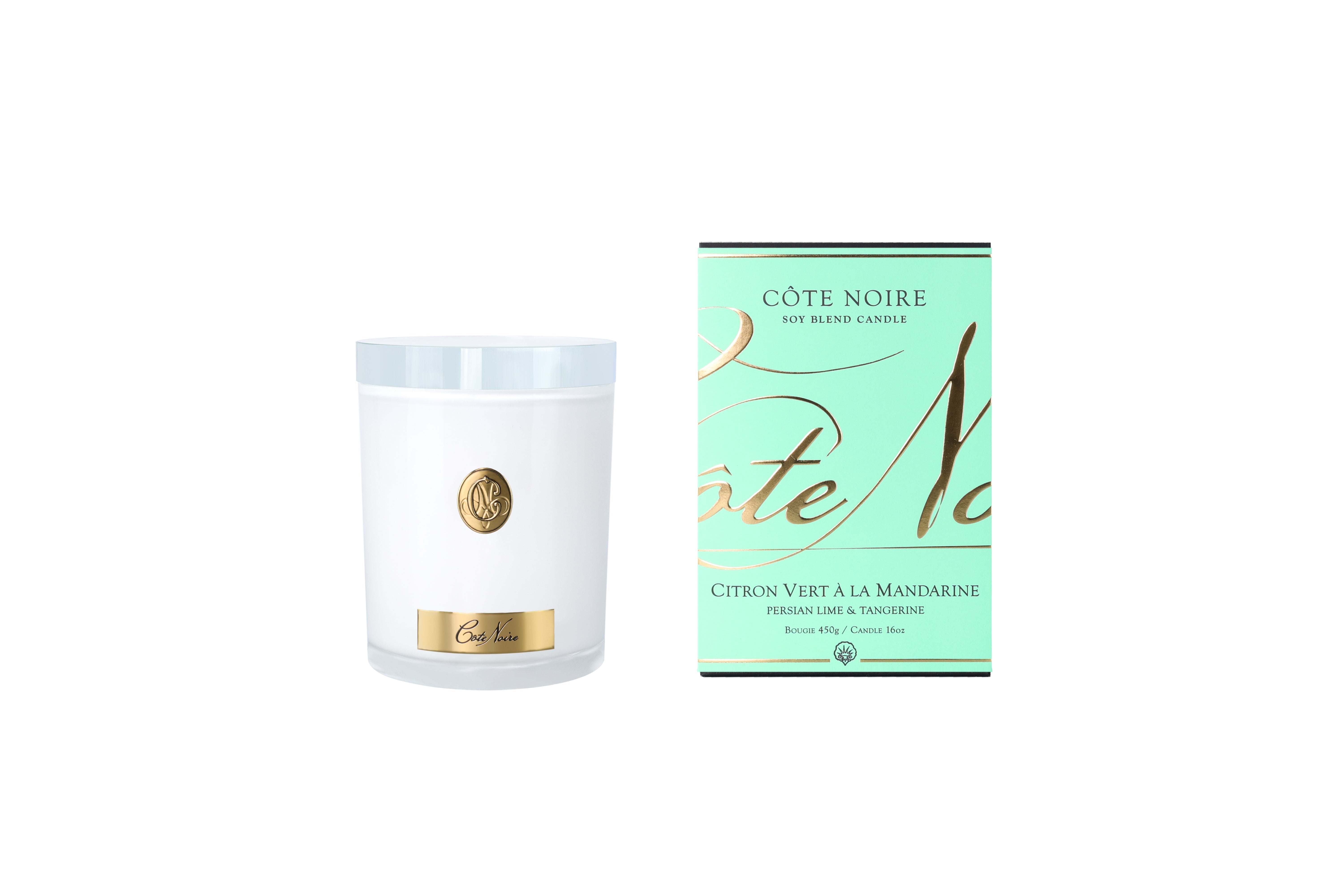 Côte Noire Soy Blend Candles CWG45022 bougie 450g citron vert