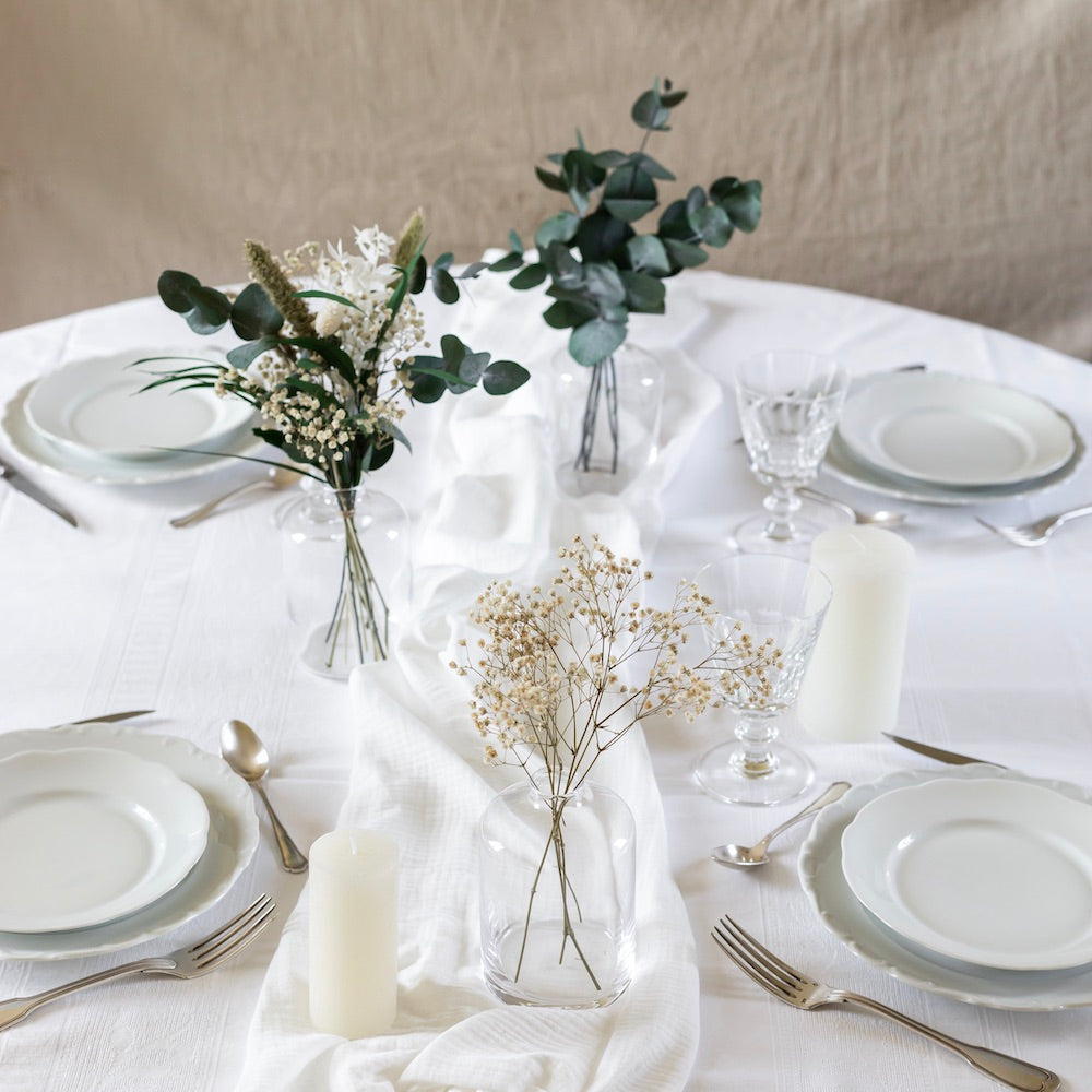 Flowrette Madeleine Centres de table fleurs séchées lot 6 mariage