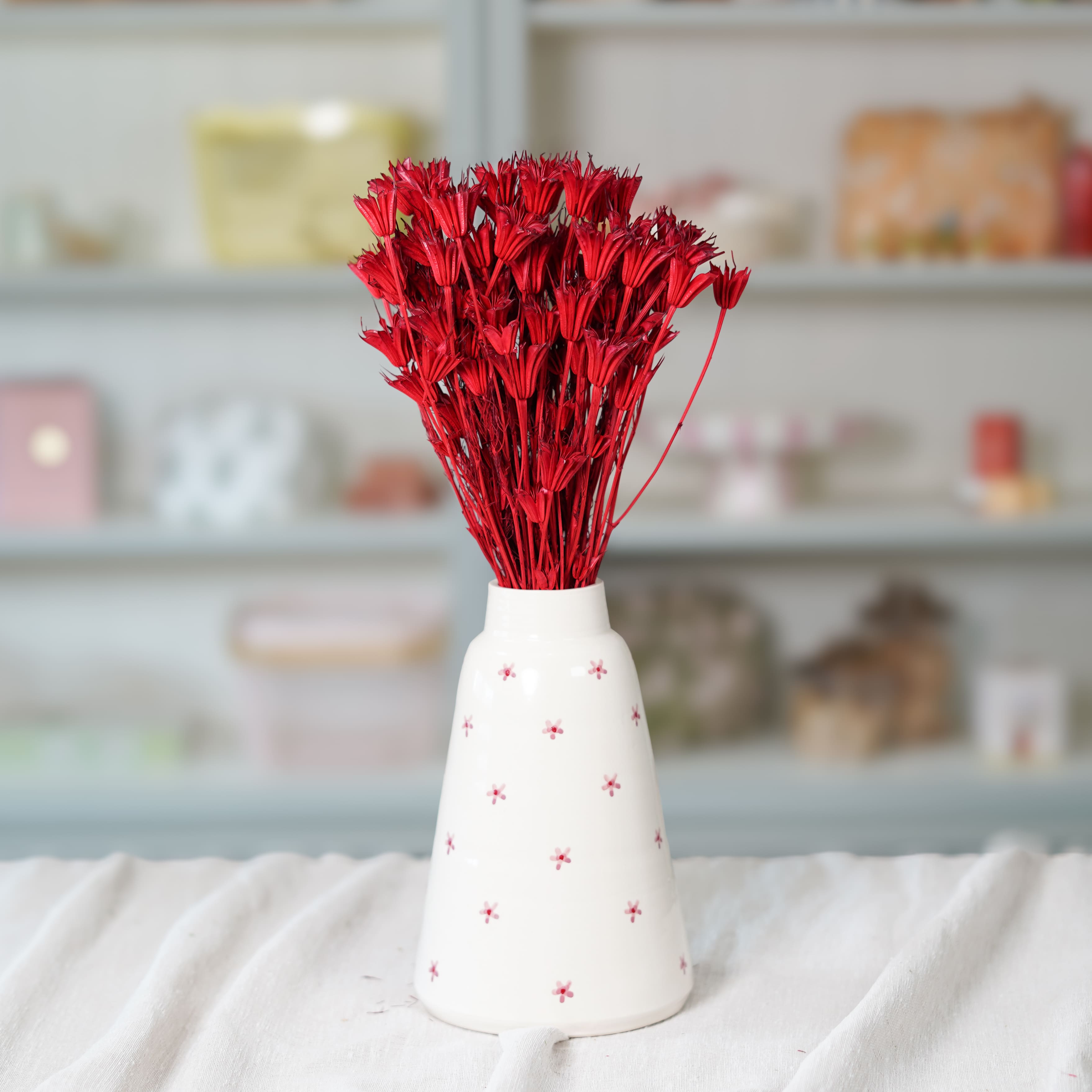 Flowrette Nigelle Orientalis rouge fleurs séchées botte x1