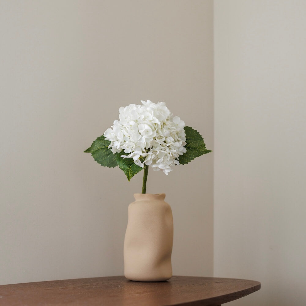 Flowrette Fleurs artificielles Hortensia blanc fleur x1