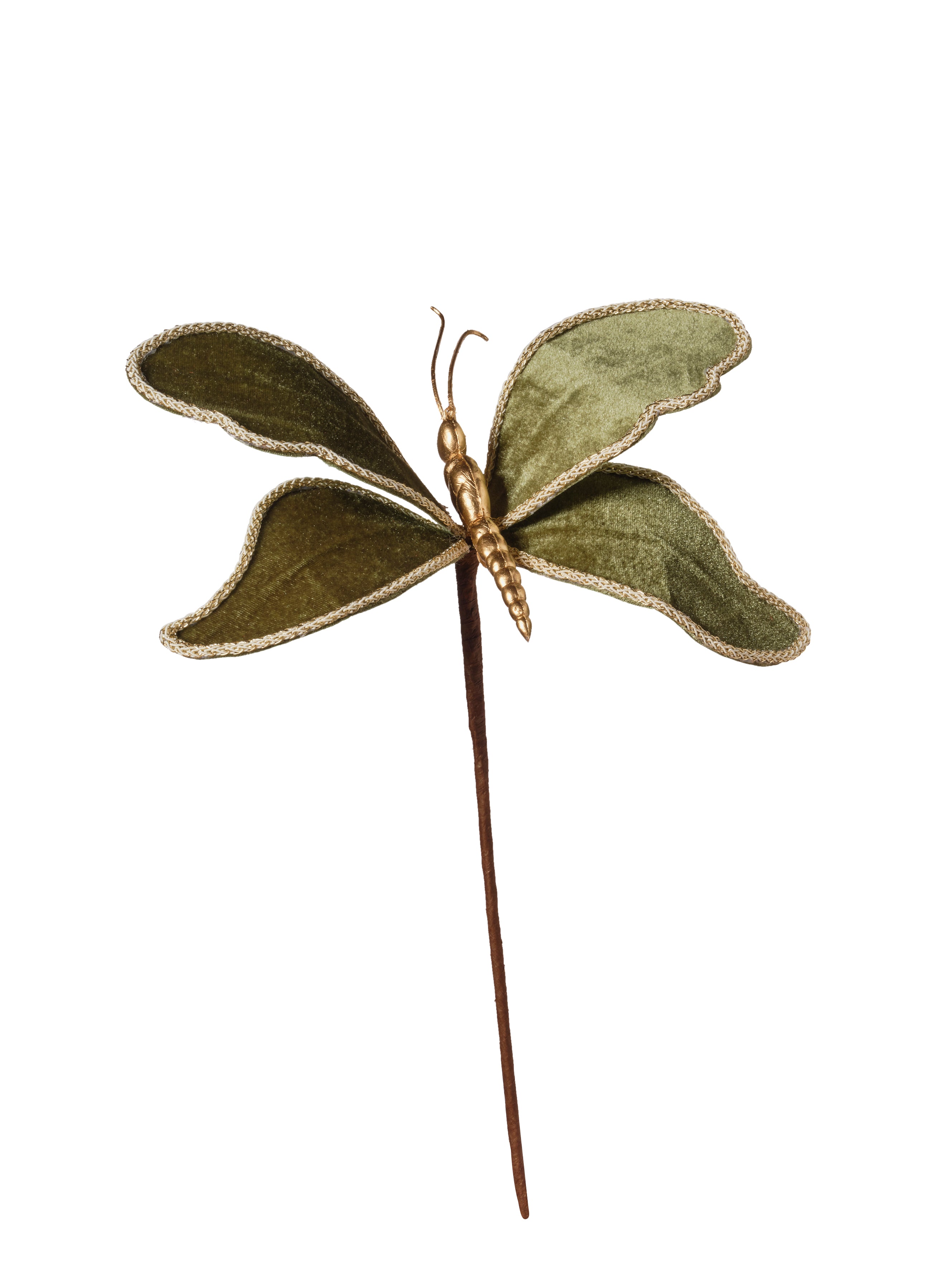 Feuillazur Rungis Papillon sur branche déco rouge 25x30cm