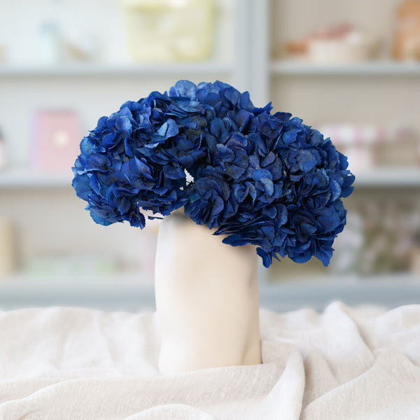Flowrette Fleurs artificielles Hortensia bleu stabilisé botte