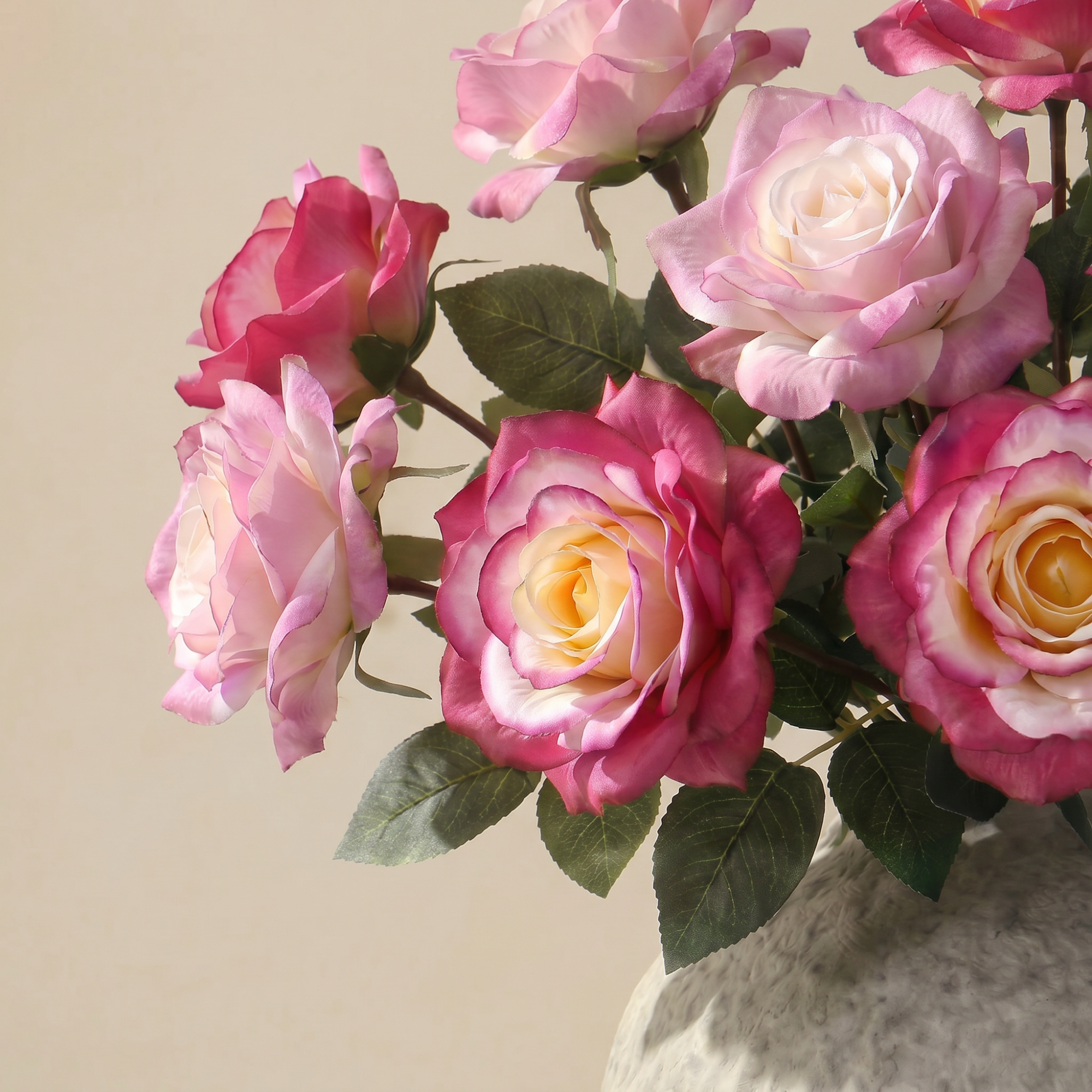 Sia Home Sophie bouquet roses artificiel 12 tiges 64 cm