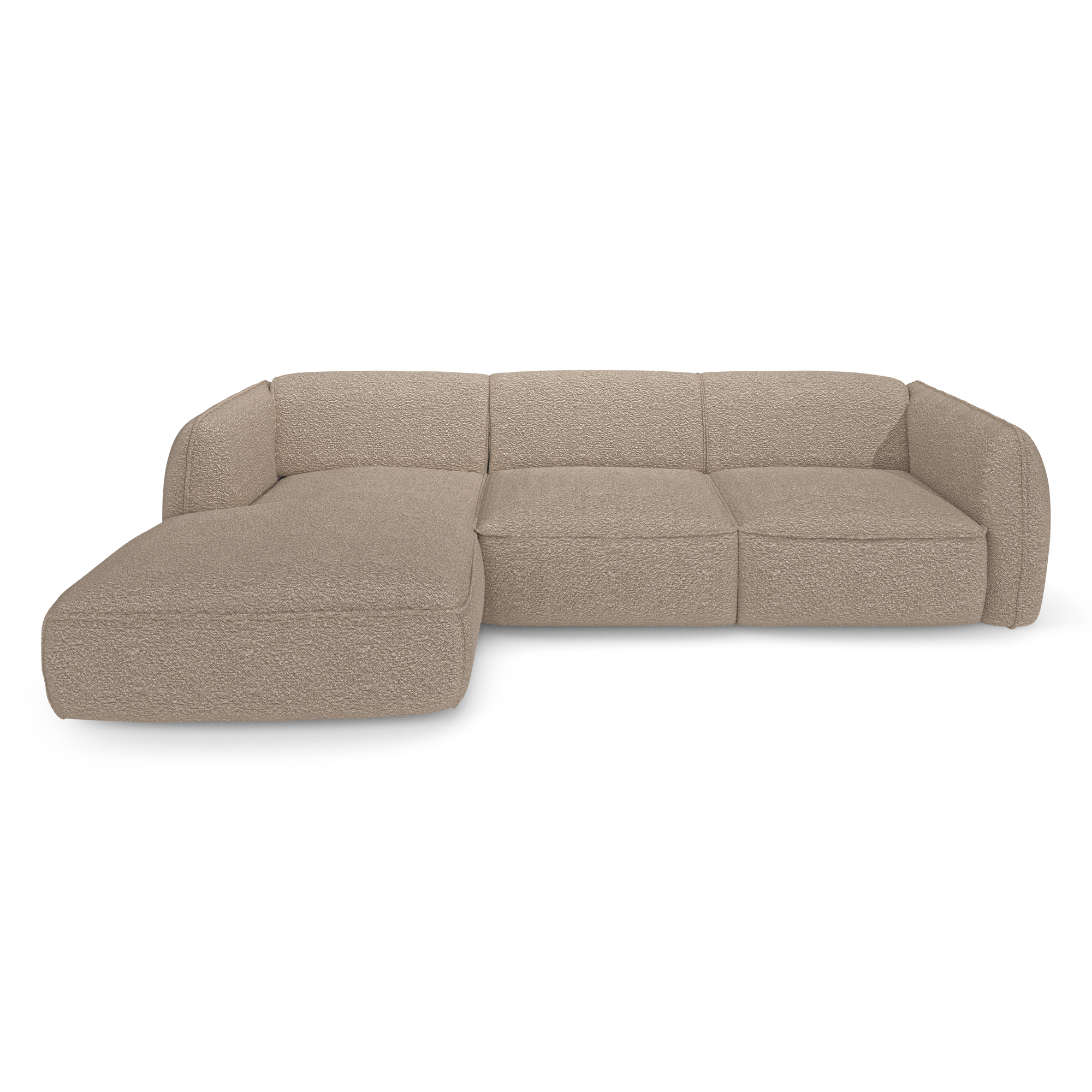 Sia Home Livia canapé d'angle gauche crème 5 places