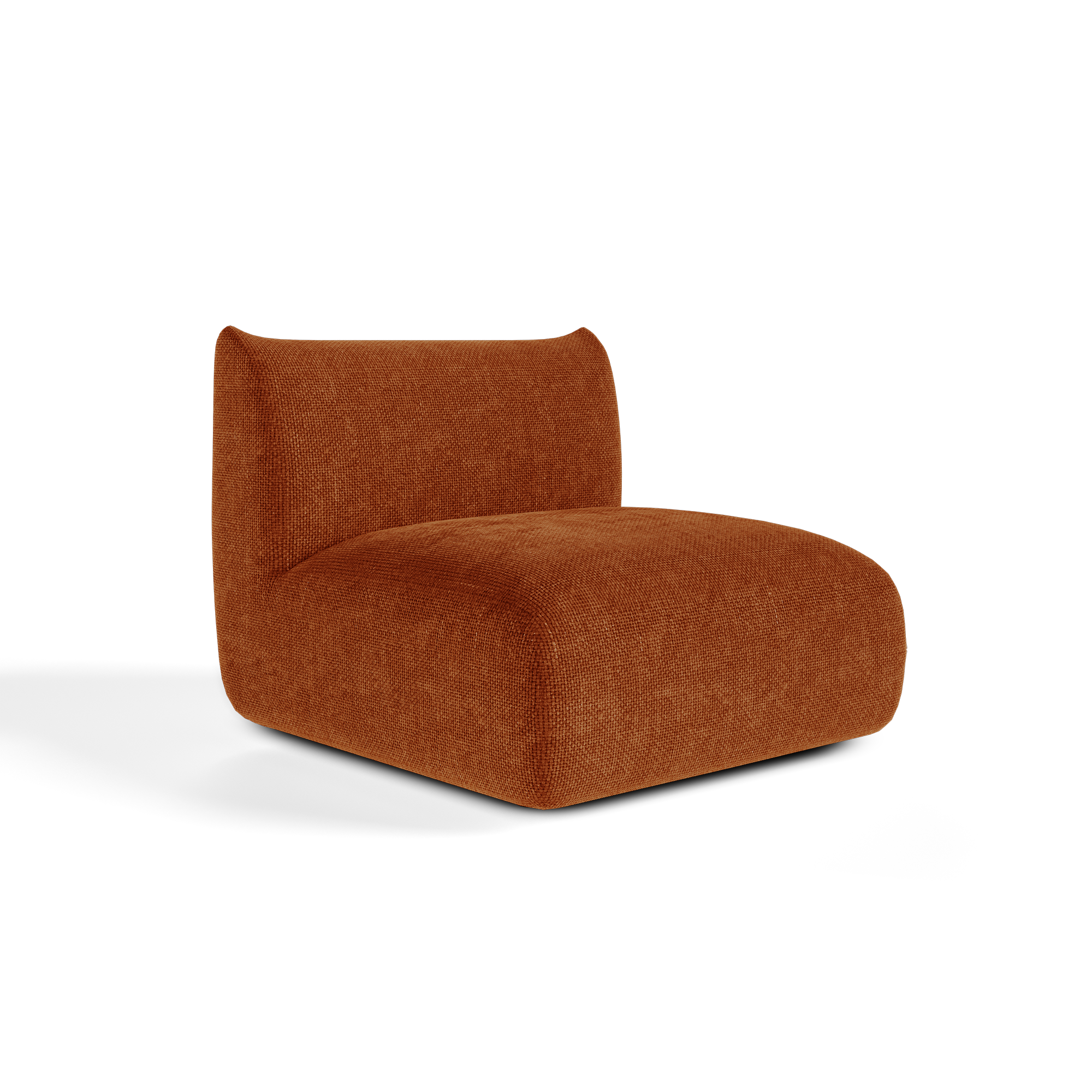 Sia Home Nooma fauteuil tissu crème modulaire arrondi