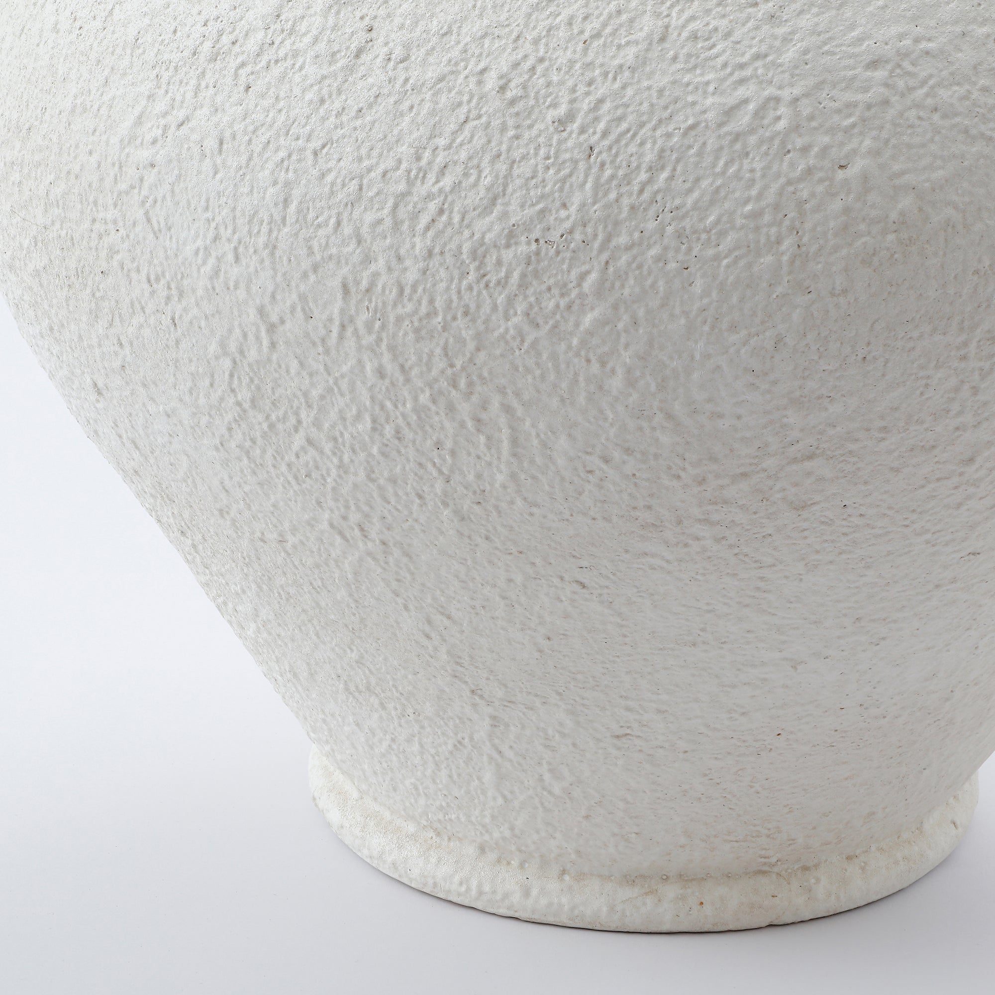 Sia Home Vase Elvea résine Blanc cassé 28 cm