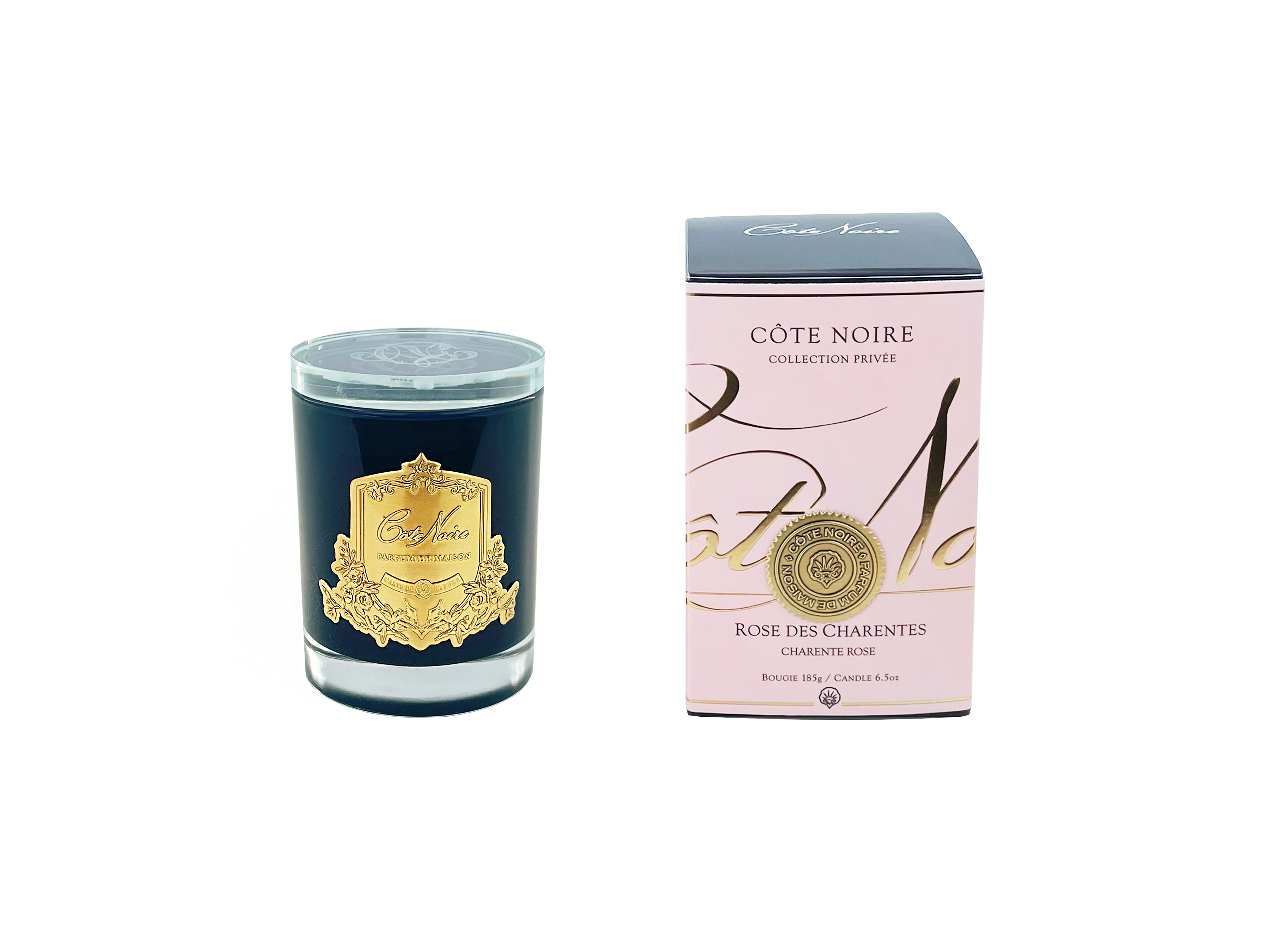 Côte Noire Soy Blend bougie Charente Rose doré 450g