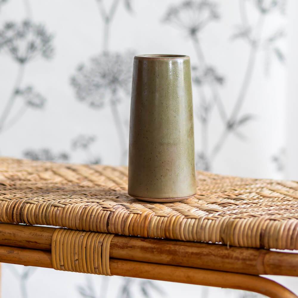 Flowrette Goberlote vase grès kaki taille S