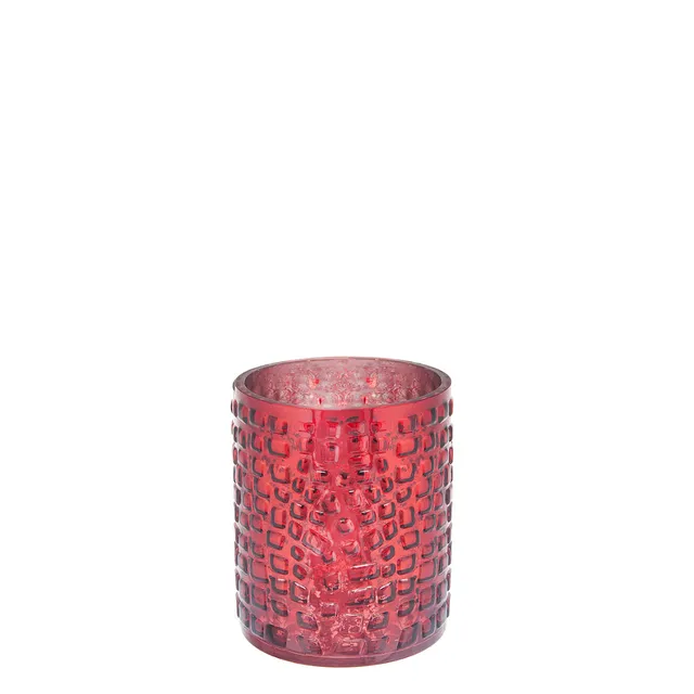 Sia Home Lizard photophore verre rouge 18 cm