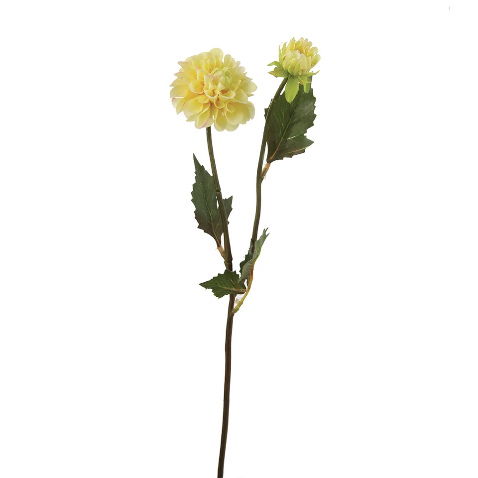 Sia Home Andreas tige dahlia artificiel rose jaune 50 cm