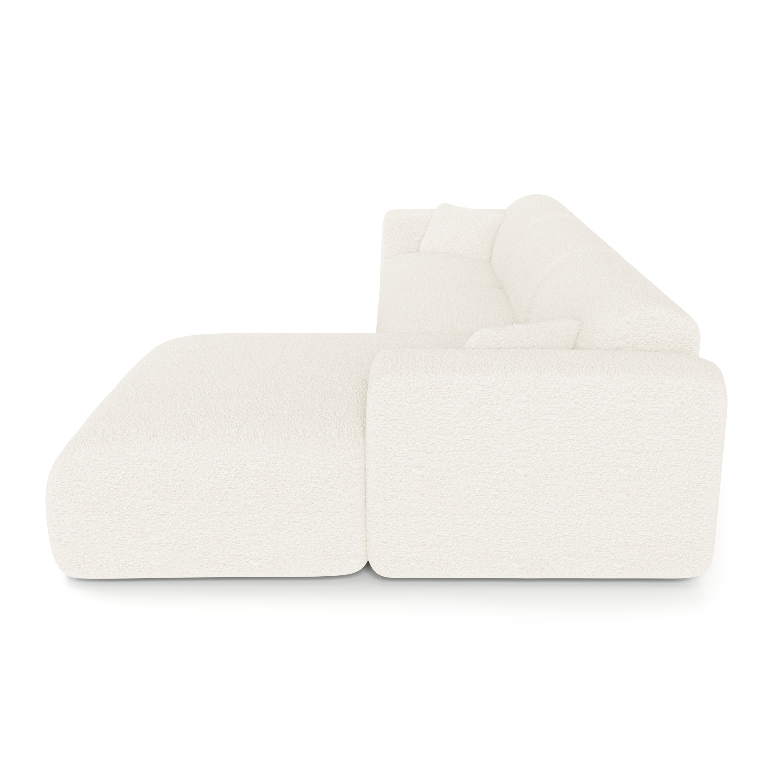 Sia Home Myra canapé d'angle droit convertible crème 5 places