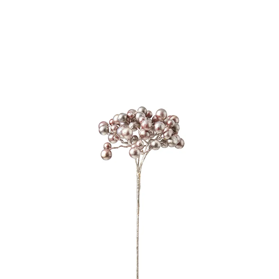 Sia Home Baies branche artificielle argenté 33 cm