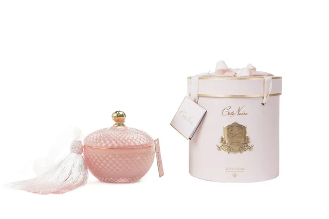 Côte Noire Art Deco GML30002 bougie Pink Champagne rose 300g