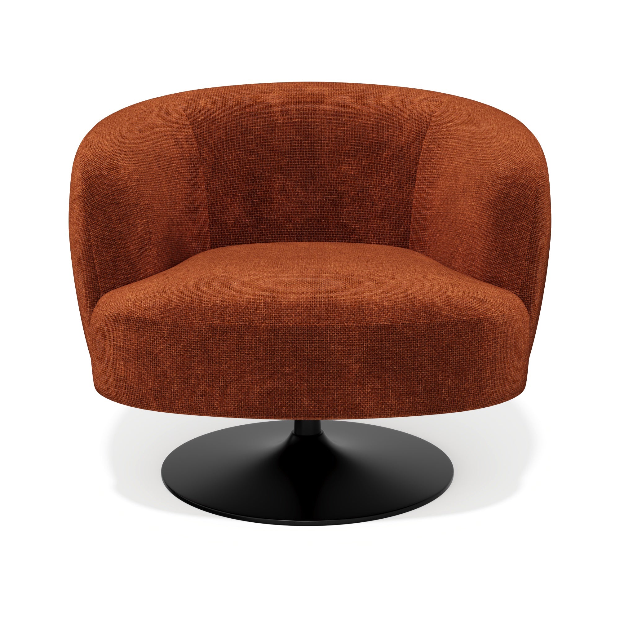 Sia Home Fauteuil Oska pivotant crème assise enveloppante