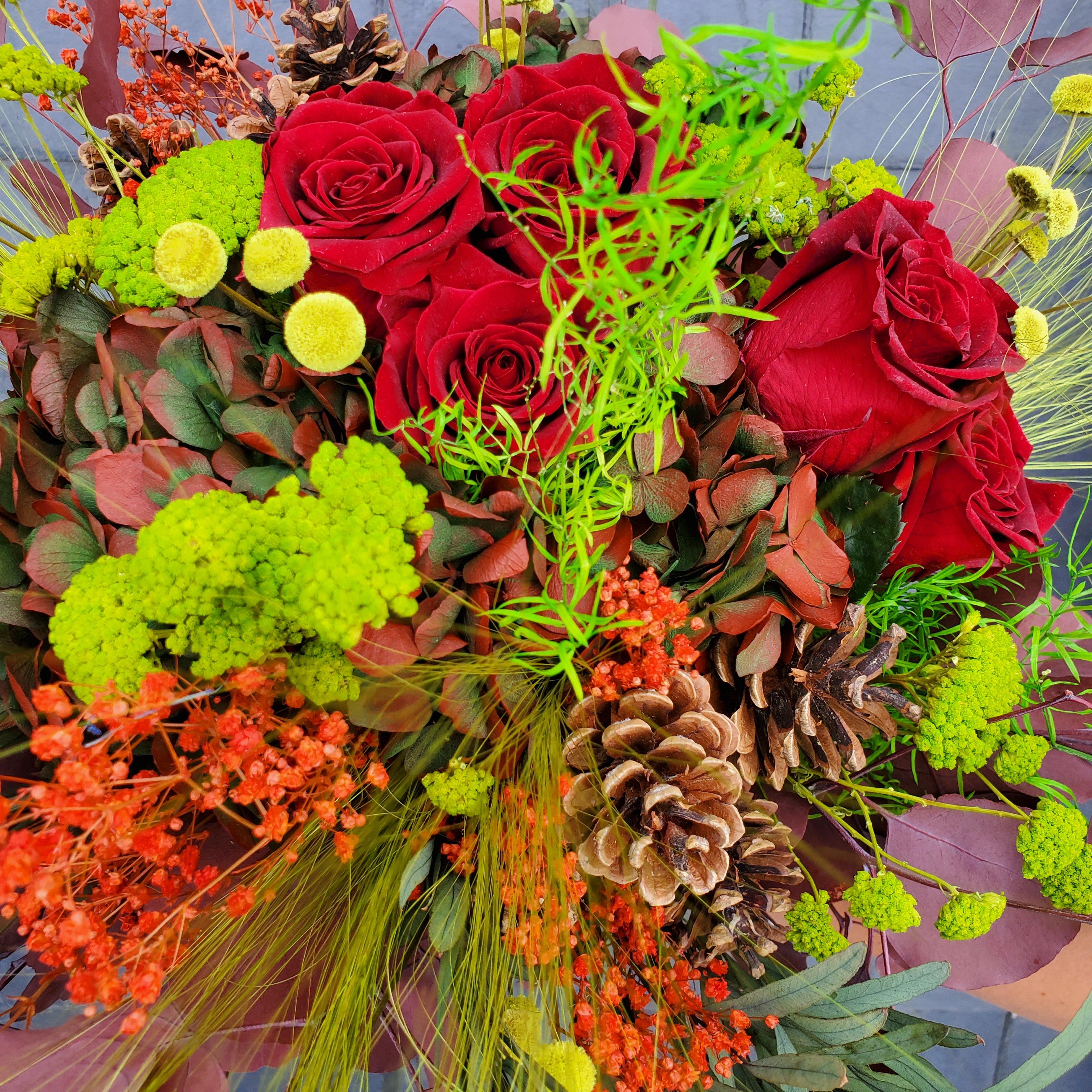 Ateliers Ouchamp Villa Léandre bouquet stabilisé Noël 40 cm