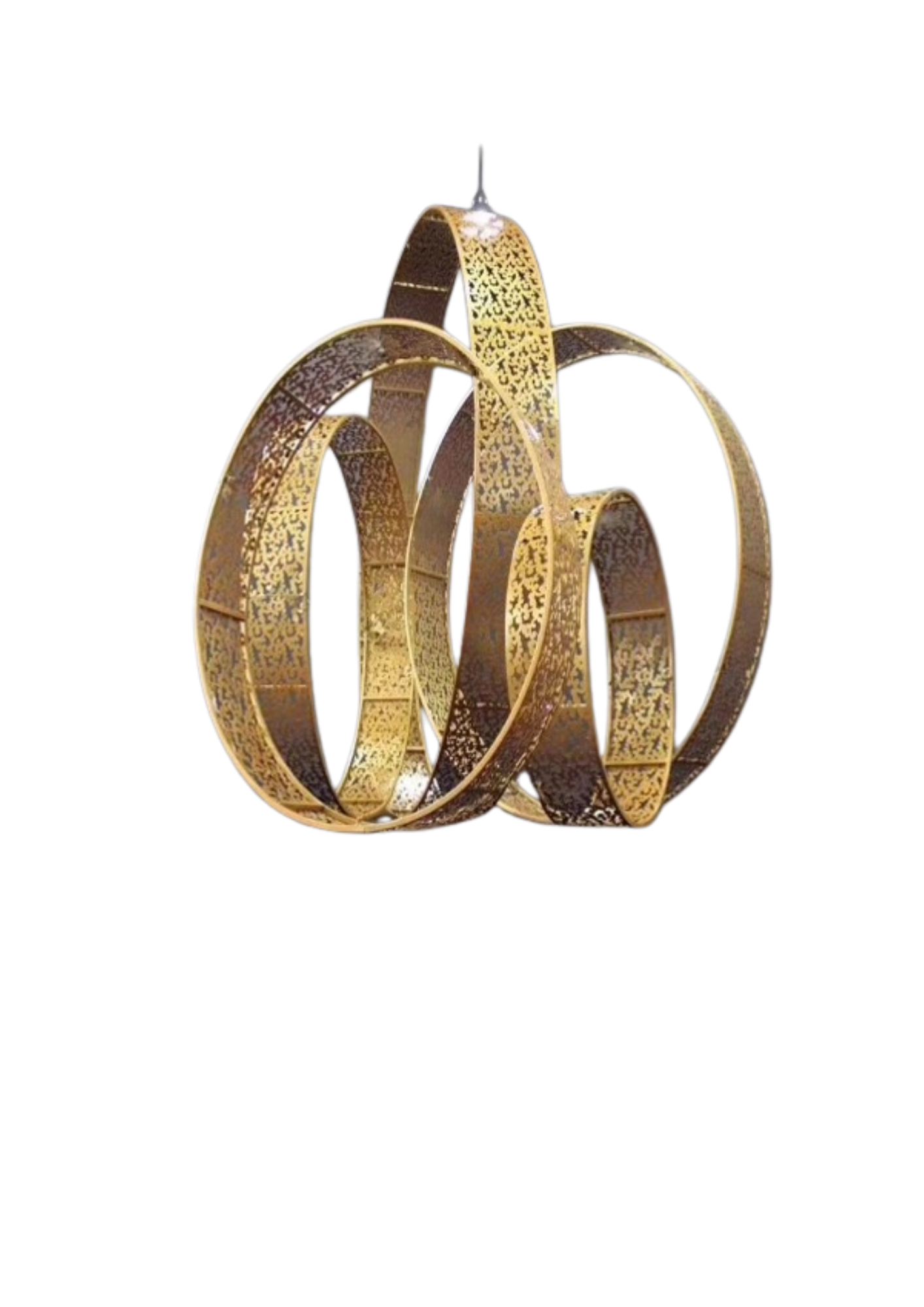Feuillazur Rungis Structures set cercles décoratifs doré lot 5