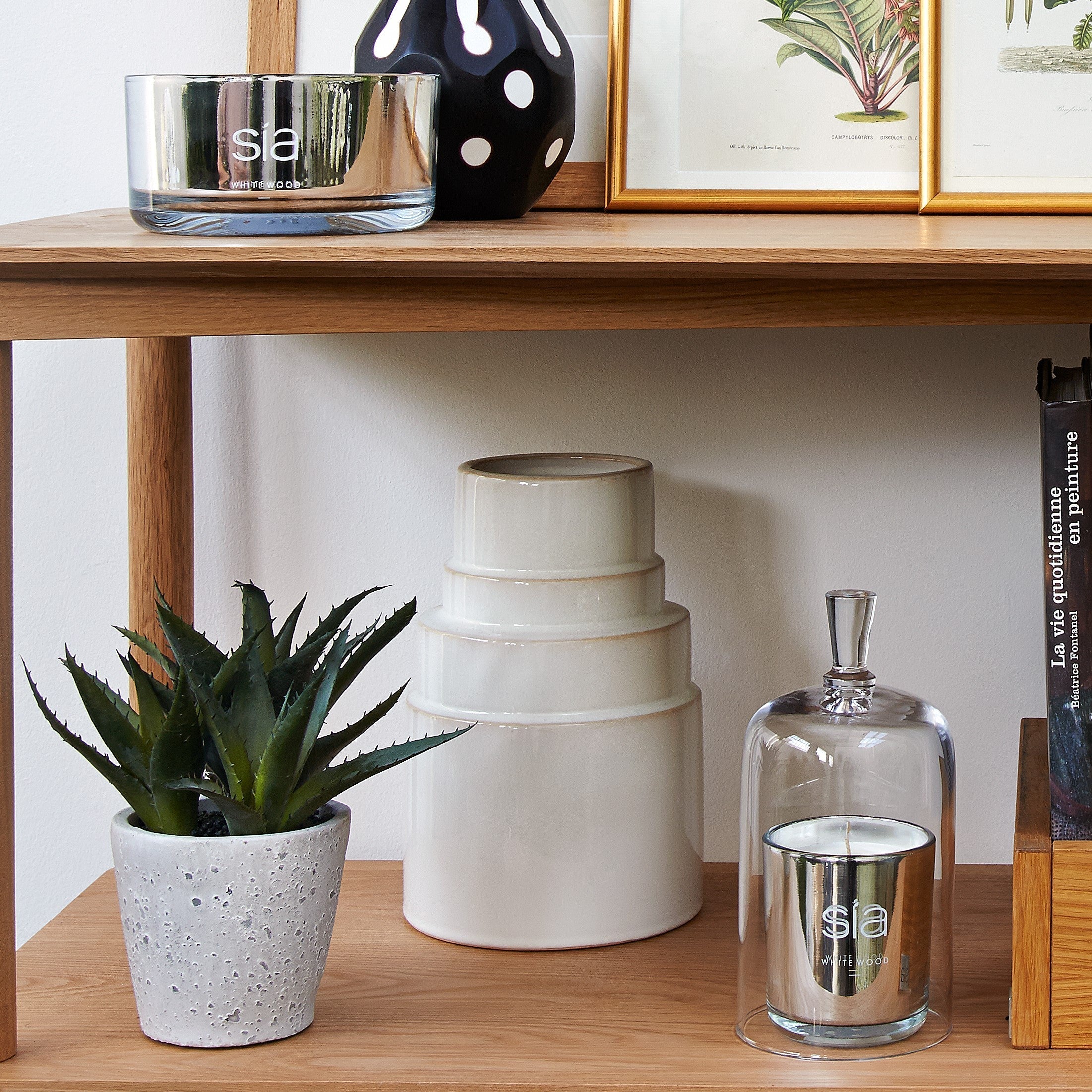 Sia Home Bella recharge bougie blanc pois de senteur