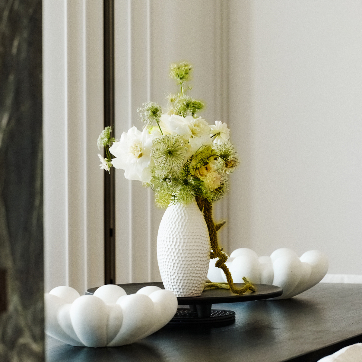 Sia Home Clara 69 cm tige dahlia blanc sans entretien