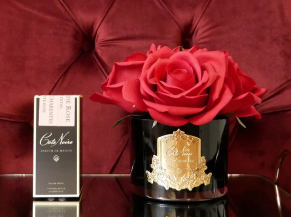 Côte Noire Perfumed Flowers GMRB64 bouquet 5 roses rouge carmin