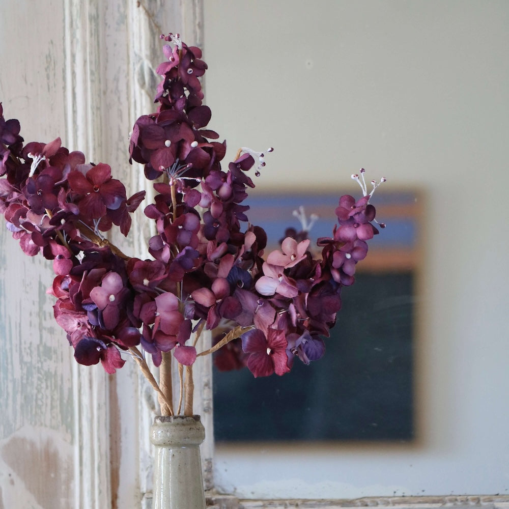 Flowrette Fleurs en papier Hortensia fleur papier violet x1