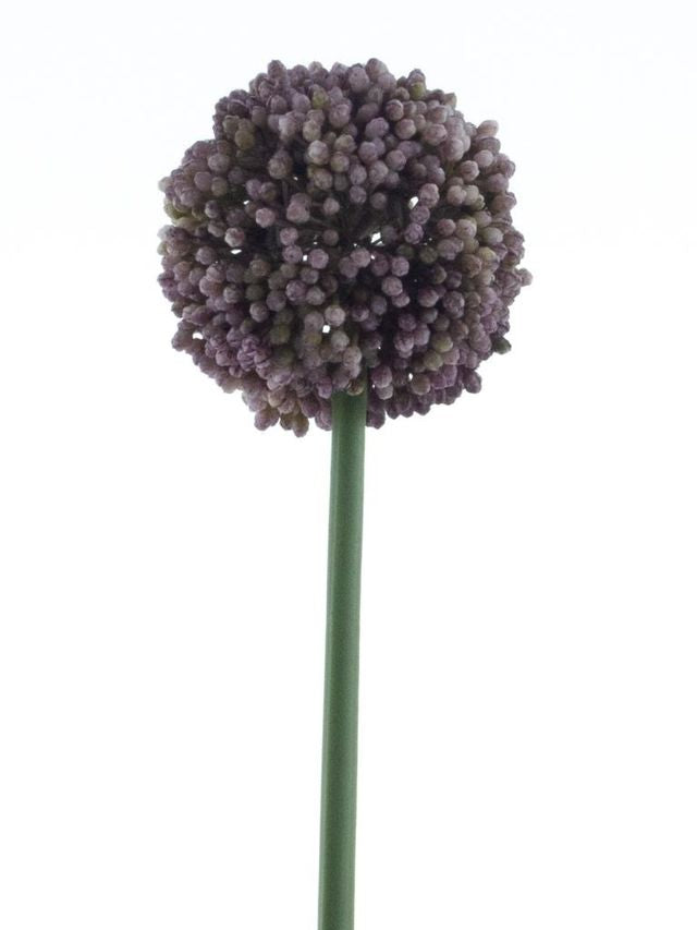 Feuillazur Rungis Allium artificiel 66 cm rose fleur boule
