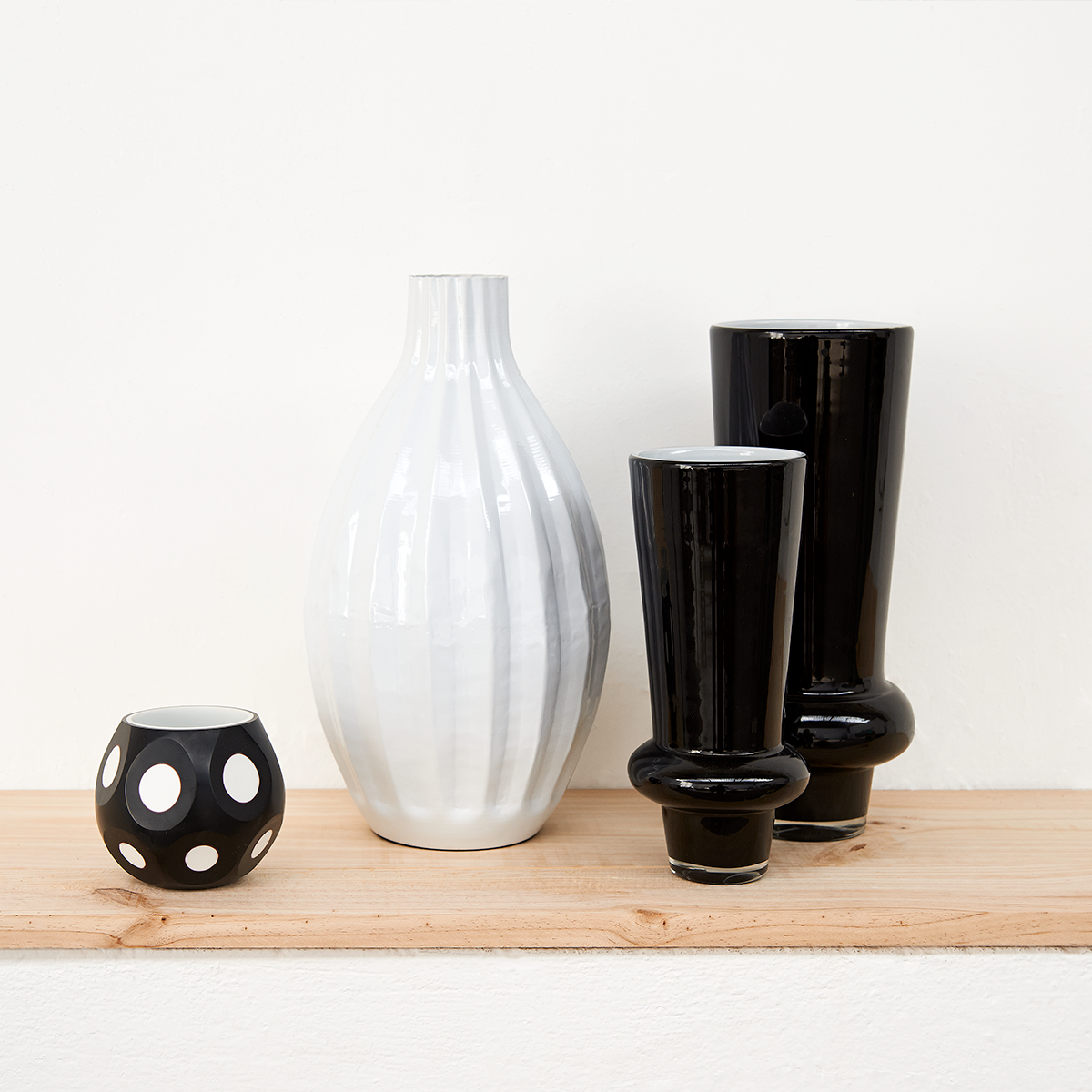 Sia Home Solly vase verre noir 33 cm