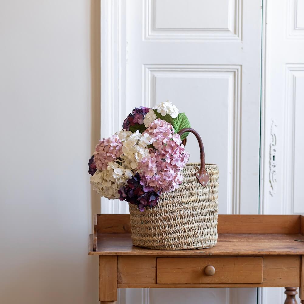Flowrette Hortensia violet intense fleur papier x1