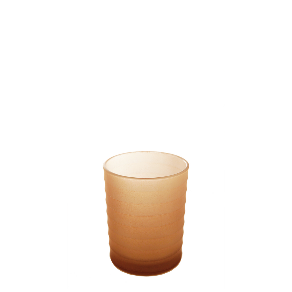 Sia Home Three photophore verre dépoli orange petit