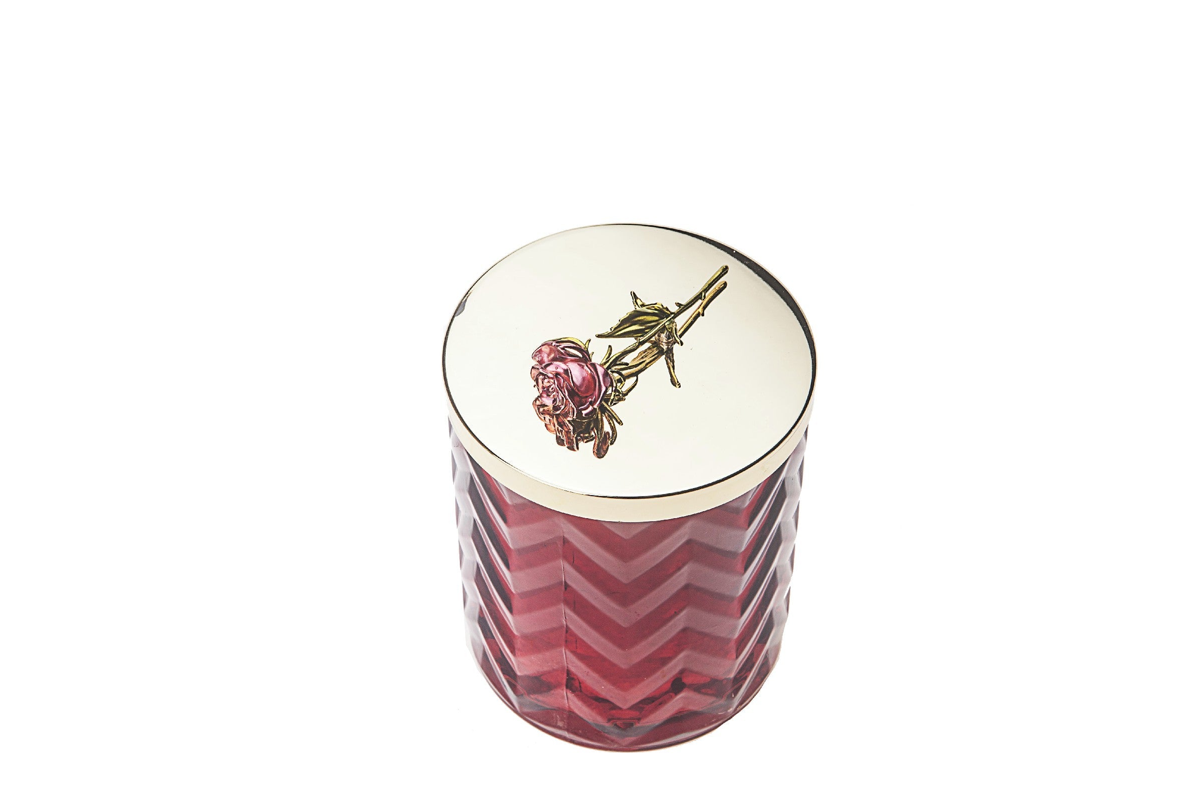 Côte Noire Herringbone HCG07 bougie 600g rose oud rouge