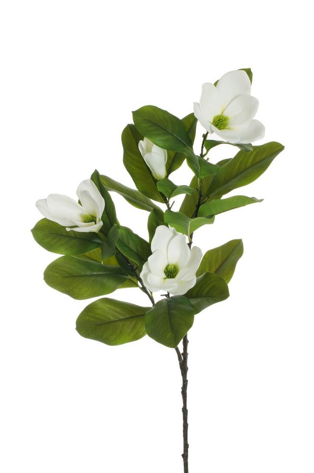 Feuillazur Rungis Magnolia fleur artificielle rose 103cm