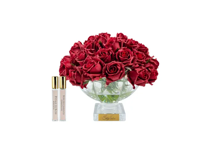 Côte Noire Centrepiece Bouquets CPRB04 roses rouges carmin