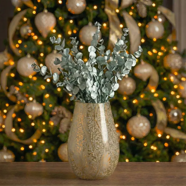 Flowrette Eucalyptus Espiral vase feuillage turquoise x1