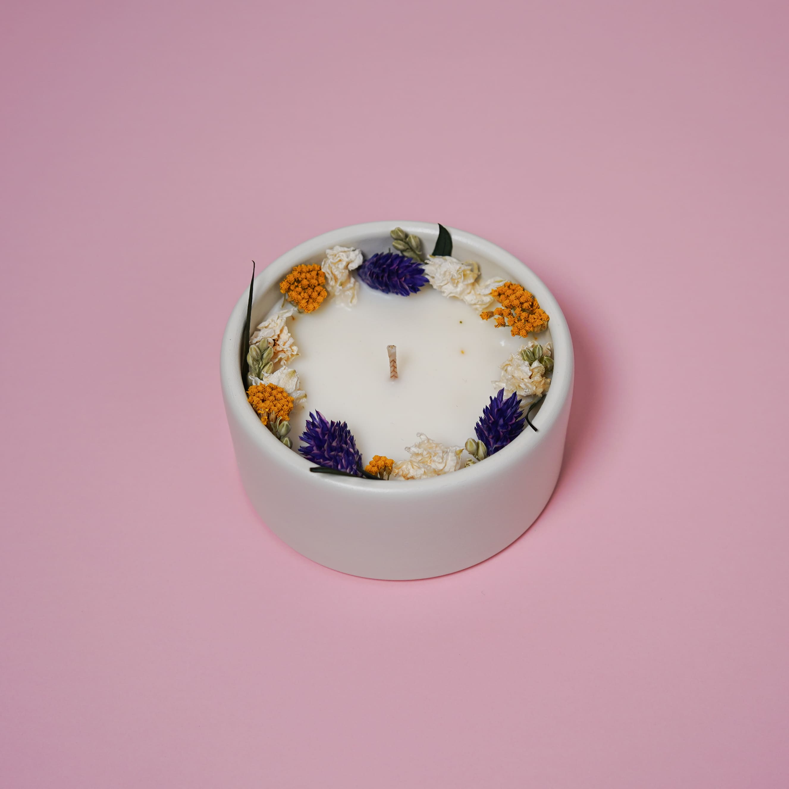 Flowrette Bougies Bougie fleurie figue bougie parfumée figue cire soja